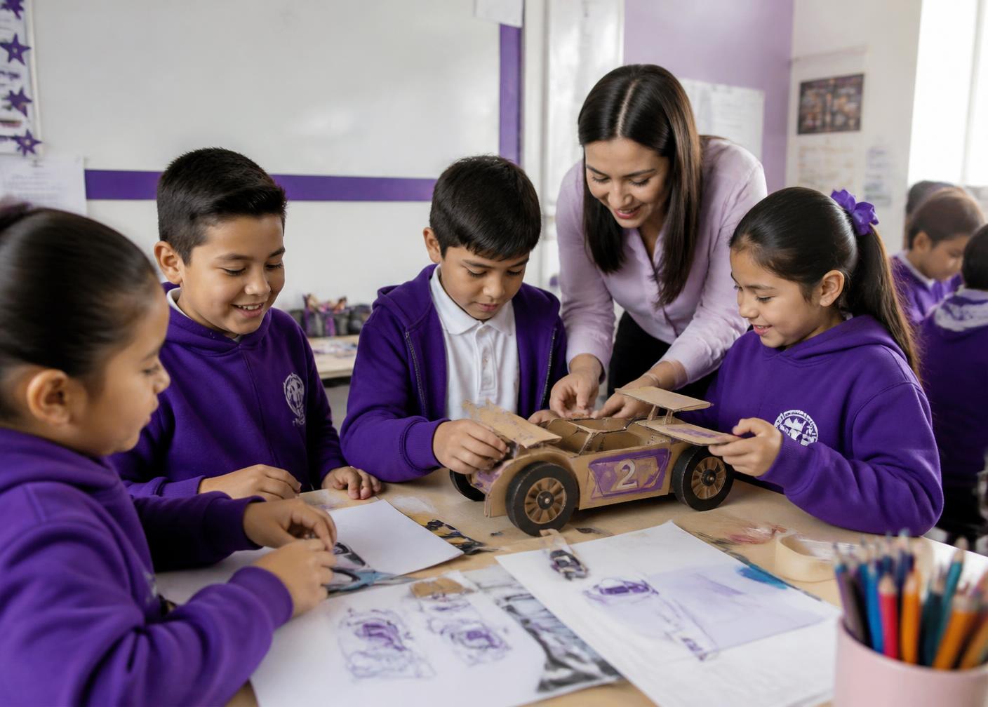 Estudiantes de la categoría Primarias de STEM Racing México
